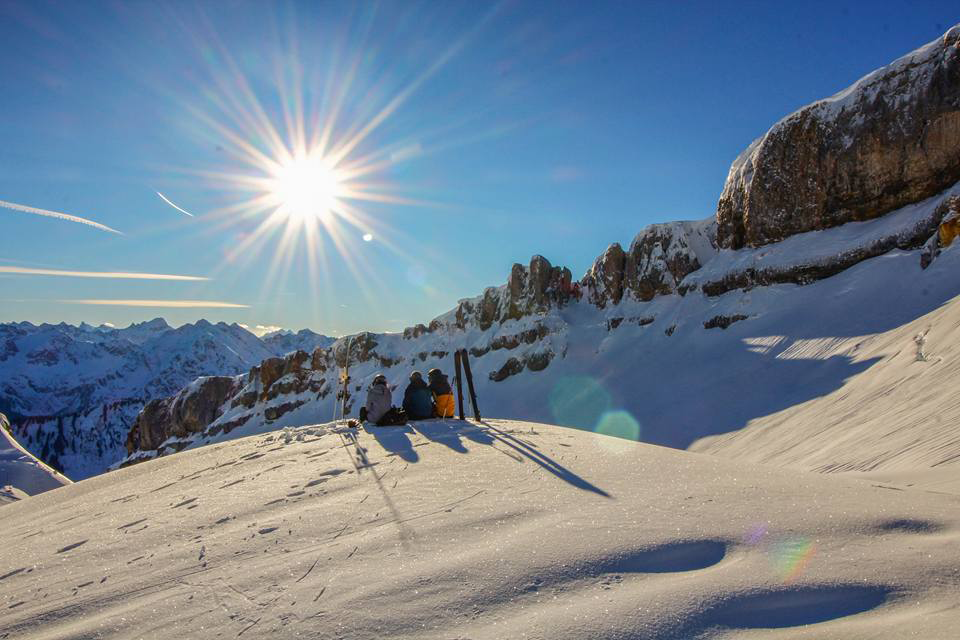 hahneköpfle skitour ifen Skifahren